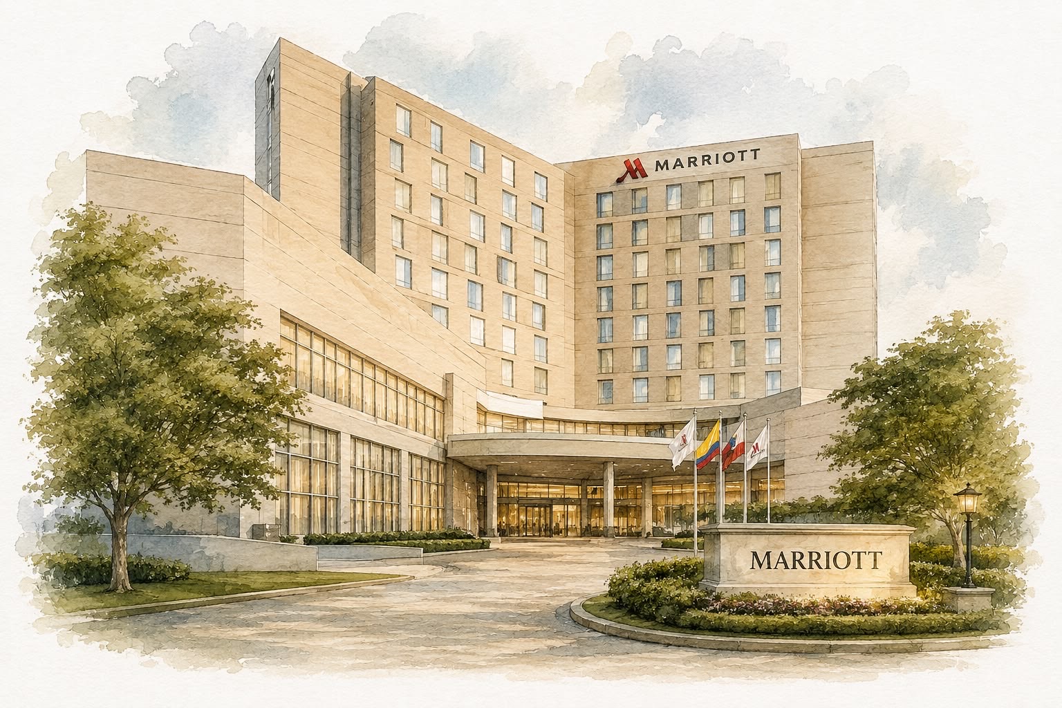 Hotel Barranquilla Marriott, sede de la recepción